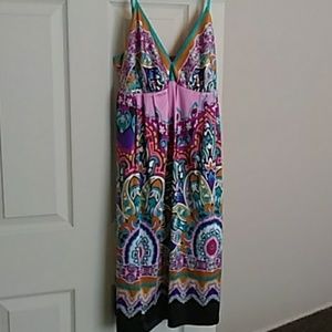 Paisley silk dress